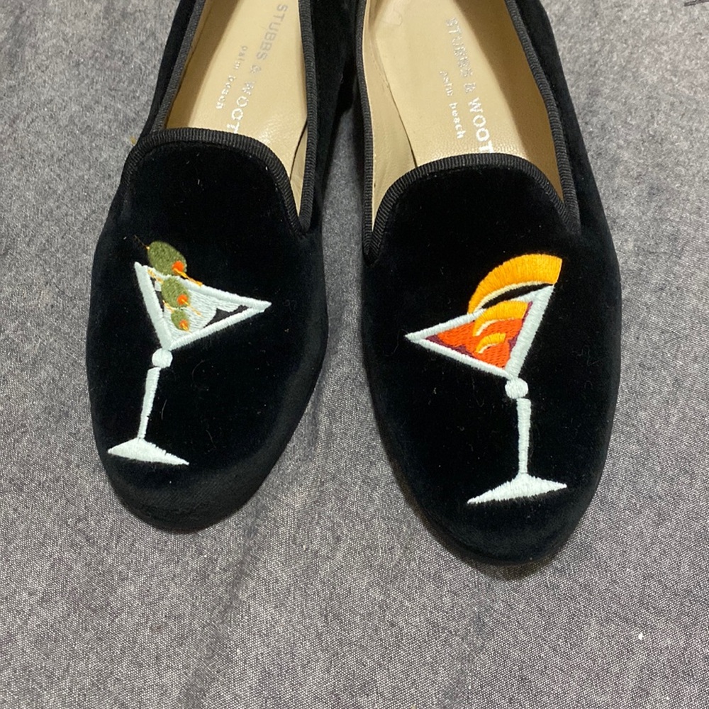 Stubbs & wootton Martini velvet slipper